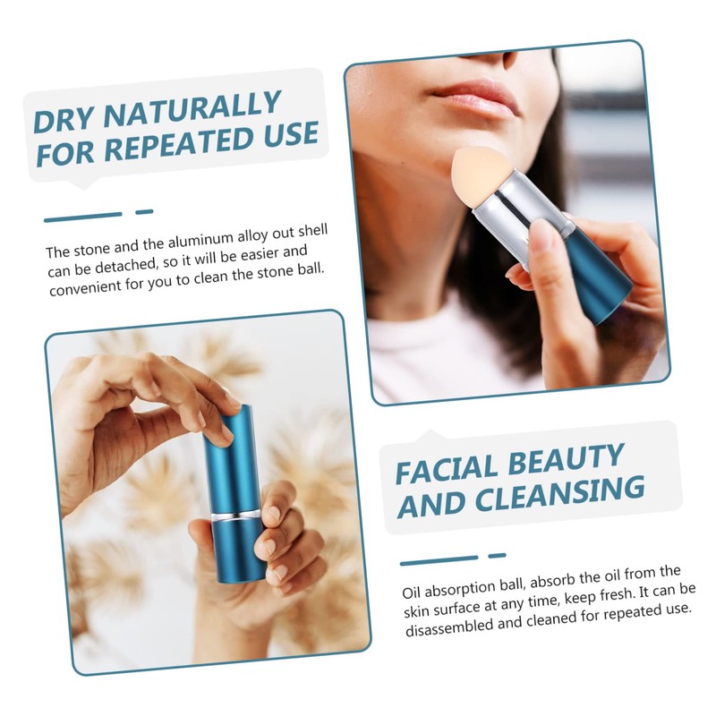 Baluue Oil-absorbing Volcanic Roller Stick Makeup Sponge Dual-use Skin Care