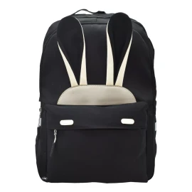 Lluvia Mochila Love Conejo Lisa Bordada Negra Primaria Ll23bjy001 Lluvia Color Negro