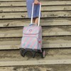 Rolling Backpack Trolley Cart with Stair-Climbing Quiet Wheels,Foldable Aluminum Frame,Adjustable
