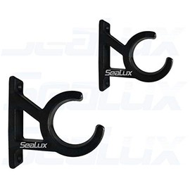 SeaLux Marine Boat Sports Dive Ladder Storage Clip Bracket Set (Pair) for 1-1/2" Dia. Tubing