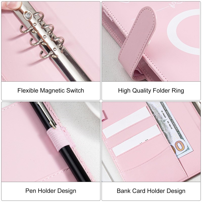 Money Saving Budget Planner, 100 Envelope Challenge Binders, A5 Budget