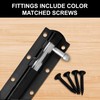 Primes DIY Heavy Duty Tower Bolt, Black, 10 Inch, Steel,