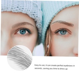 OHPHCALL 9sheets Temporary Eyebrow Stickers Fake Brow Easy Application for Natural-looking Brows for Quick Makeup Looks