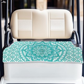ORIGACH Boho Mandala Golf Cart Seat Covers, Comfortable Cooling Golf Cart Blanket Towel, 100% Microfiber, Fits EZGO, Club Car, and More 2-Seat Golf Carts, 51x31inch