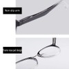 LINGAN Reading Glasses Round Computer Readers Clear Lens Glasses Spring