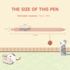 UIXJODO Cat Pens, 4 Pcs 0.5mm Cute Kawaii Black Ink