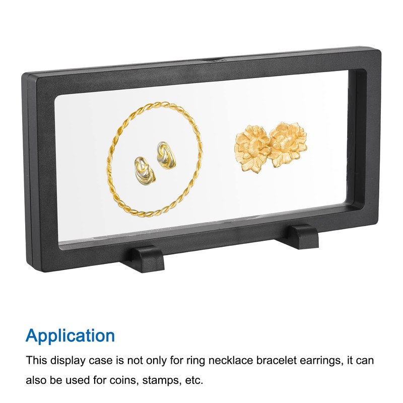 MECCANIXITY Floating Frame Display Holder Stand 3D Jewelry Display Box