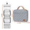 Bosidu Hanging Toiletry Bag for Women, Large Capacity Waterproof Travel