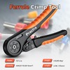 Preciva Hexagonal Ferrule Crimping Tool, AWG 28-7(0.08-10mm²) Crimper Plier Adjustable