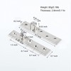 2pcs Pivot Hinge Rotating Hinge 270 Degree Stainless Steel Concealing