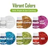 Eupheng 0.025" 6 Colors Glitter for Soft Plastic Lure Making,