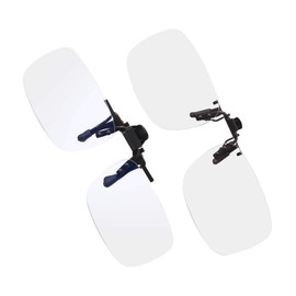 Clip On and Flip Up & Down Magnifying Reading Glasses Progressive Multifocal Magnifiers Readers Anti Glare Reduce Eyestrain UV Filter Eyewear for Women Men (Computer Blue Light Blocking Glasses Free)