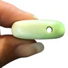 Steinfixx® - Gemstone pendant made of real lemon chrysoprase, teardrop