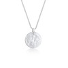 Elli Women's Necklace Plate Pendant Hammered in 925 Sterling Silver,