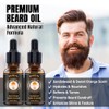Actualizado barba Grooming Kit w / acondicionador de barba, aceite