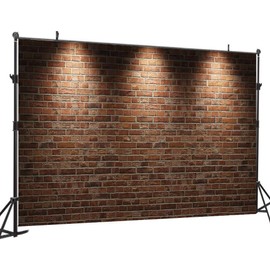 DHXXSC 7X5FT Vintage Red Brick Wall Photo Backdrop Festival Decoration for Photoshoot Newborn Baby Adults Portrait Photography Background for Photography Wallpaper Photo Studio Props DH-274