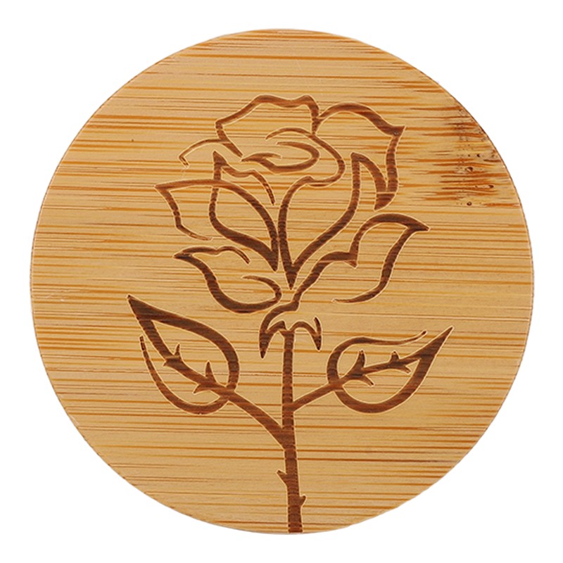 6Pcs Jar Wood Lid Set Easy to Clean Storage Jar
