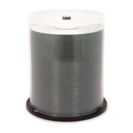 CD-R 700MB 52X Shiny Silver Silk Screen Printable, Hub Printable - 100pk Spindle