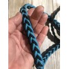 barrel reins with adjustable grip knots, teal barrel reins