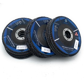 SIGNI 10-Pack Premium Zirconia Abrasive Flap disc for Angle Grinder Grinding Metal Steel (4.5 inch T29 Mixed grit)