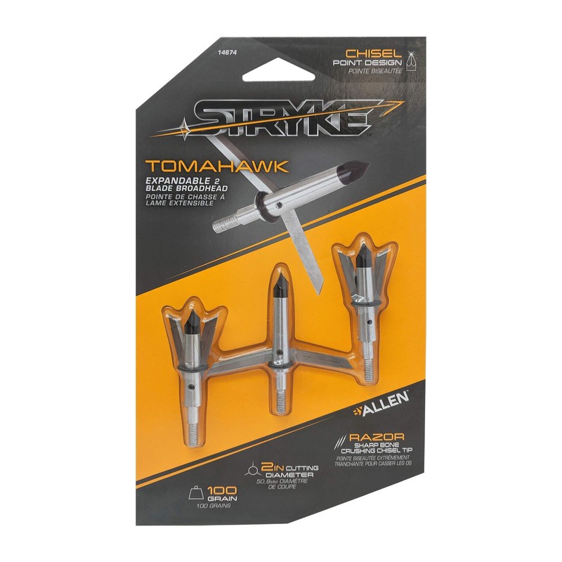 Allen Company Stryke Tomahawk 2 Blade Expandable Broadhead by Allen,