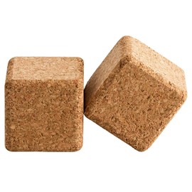Geometric Shapes Made of Cork | Pressed Cork Body | Cork Shapes for Hobby, Crafts or Model Making | 7 Piece Set | Cork from Portugal | Cube | Rectangle | Cylinder | Cork Pad