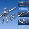 Anfrere 45 pcs Metric Tap and Die Set, Standard Tap