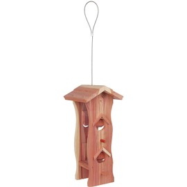 Trixie Natura Cedarwood Food Dispenser, 14 x 12 x 29 cm, Natural