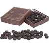 50pcs/box 12mm Cue Tips Kit Snooker Red Leather Cue Stick