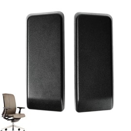 Hxeternal Replacement for Arm Pads Caps Haworth Very Office Chair Compatible with Both Height-Adjustable and 4D armrests, Sold as Sets Including Left and Right armrest Covers. (Black)