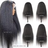 Kinky Straight Human Hair 13x4 Lace Front Wigs Human Hair