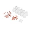 40pcs Plasma Cutting Torch Consumables Kit Plasma Cutting Torch Parts