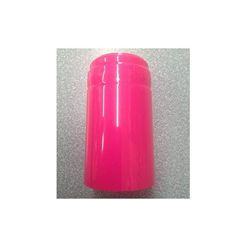 GLOSSY PINK SHRINK CAPSULES 100 HEAT SHRINK CAPS FOR ALL