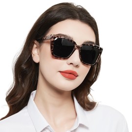 WEMOOTANTS Oversized Trendy Reading Sunglasses For Women 2.0+ Square UV Protection Sun Readers 1.0 1.25 1.5 1.75 2.0 2.25 2.5 2.75 3.0 3.5 (Tortoise,200)