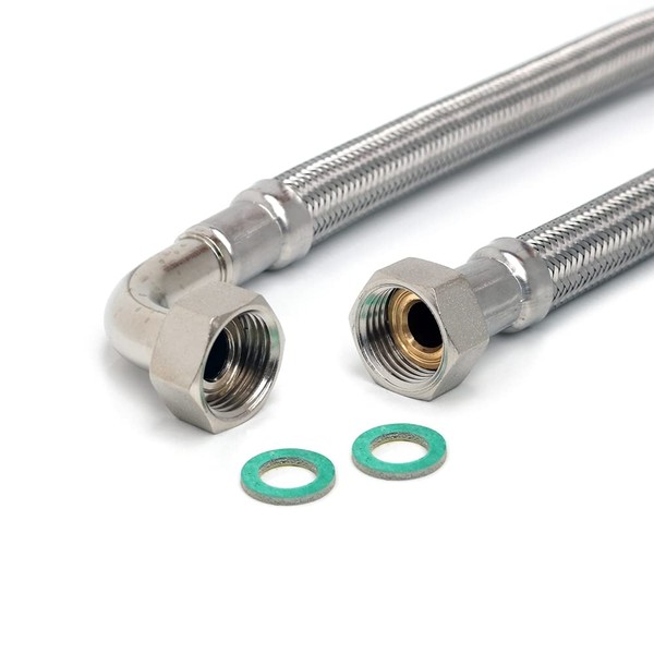 'Reinforced Hose 1/2 "x 1/2ÜM 90 ° Bend, DN13 Flexible