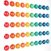 Tellegloww 1-50 Magnetic Numbers Large Glass Magnets Number for Whiteboard