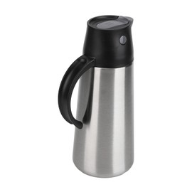 TOPINCN Oil Dispensing Bottles, Stainless Steel 750ML Auto Flip Oil Container Pot, Opaque And Antioxidant Oil Pot For House Kitchen(Black)