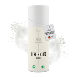 HLV - Pulver Shampoo - Schaumshampoo für alle Haartypen - Mild reinigend mit Kornblumen Extrakt, Vegan, derma getestet, Wasserfrei, ohne Konservierungsstoffe, entzündungshemmend & antibakteriell (40g)