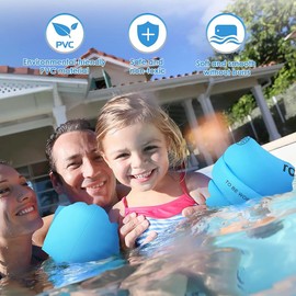 Arm Ring, Set of 4, Includes 4 Repair Tapes, For Adults and Children, Unisex, Arm, Float, Arm, Float Bracelet, Strong Buoyancy, Swimming Practice, Lightweight, Convenient, Stylish, Arm Helper