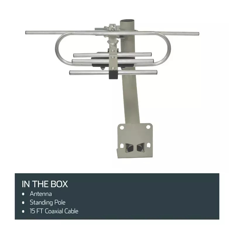 onn. 4K Hd TV Outdoor Antenna With 60-Mile Range ONB17CH003E