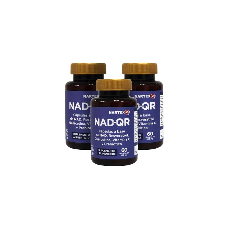 Nad Resveratrol Quercetina Vitamina Suplemento Pack 3x60 Cápsulas