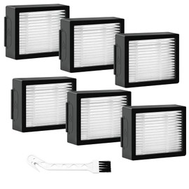 6 Pack Roomba Filters Fit for i-Robot Roomba I J E Series E5 E6 E7 i3 i3+ i4 i6 i6+ i7 i7+ i8 i8+ j7 j7+ Robot Vacuum Cleaners High-Efficiency Filter with 1 Cleaning Brush by Puxyblue