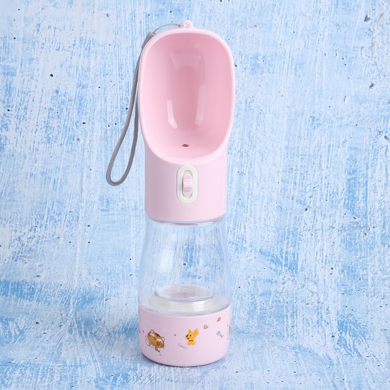 Portable Pet Water Bottle Travel Feeding Drinking Cup Water Dispenser