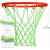 Upgraded Outdoor Glow-in-The-Dark Basketball net - Heavy 12 Circle Standard