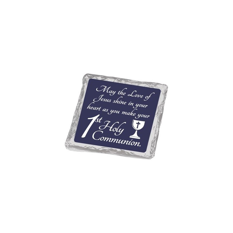 COMMUNION / CONFIRMATION - CHOCOLATE COVERED GRAHAM CRACKERS with MESSAGES