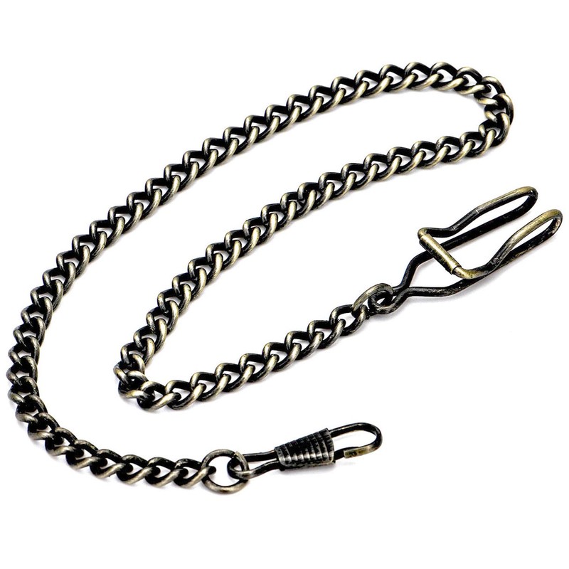 BOSHIYA - Cadenas de reloj de bolsillo para hombre, de