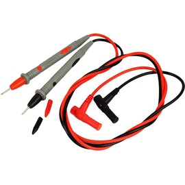 Audiofan Tester Lead Circuit Meter Multimeter Cable CAT III-1000V 10A Universal Banana Plug Approx 80cm (Red/Black, 1 each)