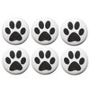 6 or 12 Dog Paw Print Fridge Magnets (25mm) Made