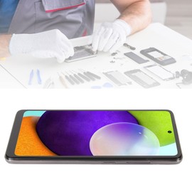 Diyeeni Pantalla OLED Táctil Digitalizadora con Marco de Repuesto para A52 A536 SM A525F SM A525M DS, Pantalla de 6,5 Pulgadas con Sensor de Huellas Dactilares, No para