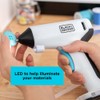 BLACK+DECKER 4V MAX Cordless Glue Gun, USB Rechargeable (BCGL115FF), White